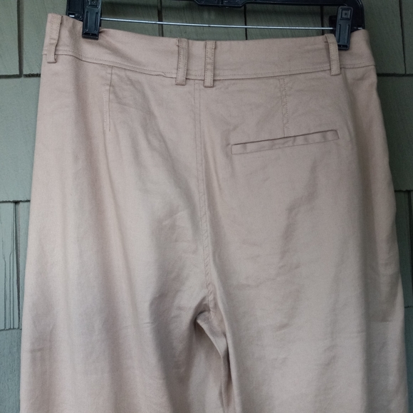 The Reset R Label Slouchy Trouser Pleated Ankle Pant Taupe Size S - Picture 4 of 6
